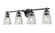 Andree Four Light Vanity in Matte Black (224|1960-4V-MB)