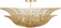 Dorelle Four Light Flush Mount in Gild/Gild (454|LXF1024GD)