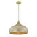 Kemp One Light Pendant in Ivory/Gold Shell (51|7-9877-1-336)