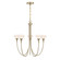 Florena Five Light Chandelier in Noble Brass (51|1-5082-5-127)