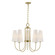 Wilkes Five Light Chandelier in Warm Brass (51|1-4703-5-322)