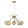 Jasper Five Light Chandelier in Warm Brass (51|1-2968-5-322)