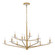 Judi 12 Light Chandelier in Distressed Gold (51|1-1966-12-60)