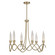 Sofia LED Chandelier in Noble Brass (51|1-1798-6-127)