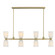 Baldwin Eight Light Linear Chandelier in Noble Brass (51|1-1249-8-127)