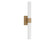 Sarco LED Vanity in Satin Brass (1|GLV1612SB-L)
