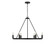 Mirla Six Light Chandelier in Midnight Black (1|GLC2016MBK)