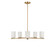 Neblina Five Light Chandelier in Satin Brass (1|GLC1935SB)