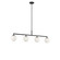 Nube Four Light Linear Chandelier in Midnight Black (1|GLC1814MBK)