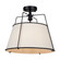 Pullman Three Light Semi-Flush Mount in Black (78|SC13362BK)