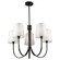 Rhythm Five Light Chandelier in Black (78|SC13335BK)