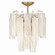 Sophia Five Light Semi Flush Mount in Brushed Brass (78|AC12103WH)