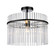Ava One Light Semi Flush Mount in Black (78|AC12081BK)