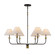 Providence Six Light Chandelier in Black, Brushed Brass (78|AC12036BB)