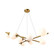 Modena Nine Light Chandelier in Plated Brushed Brass (78|AC11979BR)