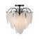 Alessia Four Light Semi Flush Mount in Black (78|AC11785BK)