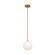 Aurelia One Light Pendant in Brass (78|AC11761BR)