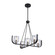 Cheshire Five Light Chandelier in Black & Nickel (78|AC11746NB)