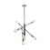 Truro Six Light Pendant in Black & Brushed Nickel (78|AC11252NB)