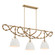 Cordón Three Light Linear Chandelier in Legacy Brass (7|16067-732)
