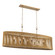 Aven Eight Light Linear Chandelier in Sand Coal Black (7|16027-877)