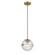 Luniva One Light Mini Pendant in Legacy Brass (7|10125-732)