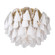 Verla Crest Six Light Flush Mount in Legacy Brass (29|N3476-732)