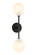 PEONY LED Wall Sconce in Matte Black (423|W33712MB)