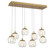 Camerino LED Chandelier in Painted antique brass (541|12445-030)