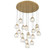 Camerino LED Chandelier in Painted antique brass (541|12442-030)