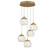 Camerino LED Chandelier in Painted antique brass (541|12440-030)