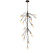 Modena LED Chandelier in Black with gold accent (541|12308-043)