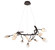 Modena LED Chandelier in Black with gold accent (541|12306-043)