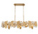 Castellana Six Light Linear Chandelier in Brushed brass (541|12214-037)