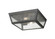 Madison Two Light Flush Mount in Matte Black (405|9952-1F-BK-12-SDY)