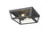 Madison One Light Flush Mount in Matte Black (405|9952-1F-BK-12-CL)