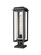 Mansfield One Light Outdoor Post Lantern in Matte Black (405|9951-1PLT-BK-20-CG-SV-CL)