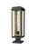 Mansfield One Light Outdoor Post Lantern in Matte Black (405|9951-1PLT-BK-20-CG-BR-WG)
