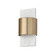 Sidney LED Wall Sconce in White Marble and Matte Brass (65|660111WMB)
