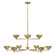 Francesca LED Chandelier in Feathered Brass (65|458501FT)