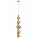 Zayna LED Pendant in Aged Brass (192|HF7960-AB-BRN)