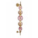 Zayna LED Wall Sconce in Aged Brass (192|HF7950-AB-PBP)