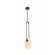 Palmea LED Pendant in Aged Brass (192|HF7101-AB-WHT)