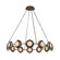 Mayfair LED Chandelier in Aged Brass (192|HF7012-AB)