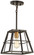 Keely Calle One Light Mini Pendant in Painted Bronze w/Natural Brushed Brass (7|4761-416)