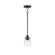 Hudson One Light Pendant in Black (16|92880CLBK)