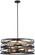 Vortic Flow Eight Light Pendant in Dark Bronze W/Mosaic Gold Inte (7|4678-111)