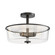 Fuller Three Light Semi Flush/Pendant Convertible in Black (16|5695CLBK)