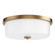 Fuller Three Light Flush Mount in Natural Aged Brass (16|5693WTNAB)