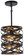Vortic Flow One Light Mini Pendant in Dark Bronze w/Mosaic Gold Interior (7|4670-111)